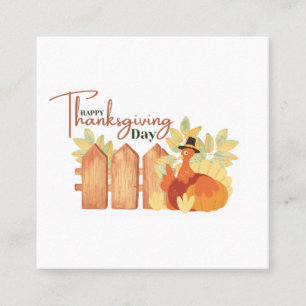 Carte De Visite Carré bon thanksgiving