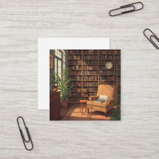 Carte De Visite Carré BookShelf 