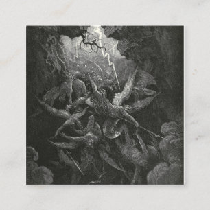 Carte De Visite Carré Bouche De L'Enfer Par Gustave Dore
