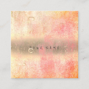 Carte De Visite Carré Boules abstraites de toile de l'eau d'Ombre de