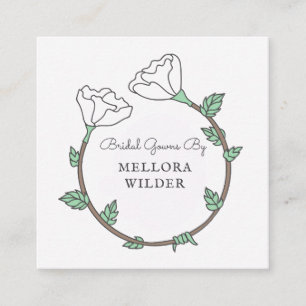 Carte De Visite Carré Boutique Bride Gown
