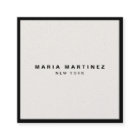 Boutique minimaliste de luxe noir/ivoire