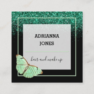 Carte De Visite Carré Boutique professionnelle Boutique Parties scintill