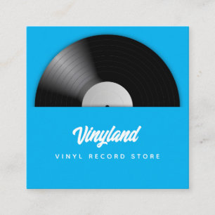Carte De Visite Carré Boutique vinyle