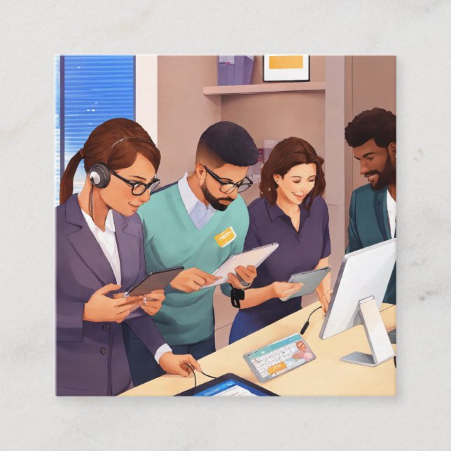 Carte De Visite Carré Business Cards (Devant)