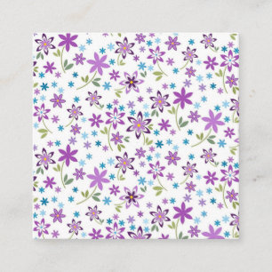 Carte De Visite Carré Cadeau de Noël mignonne Floral Ditsy