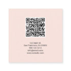 Calligraphie de brosse de code QR rose QR