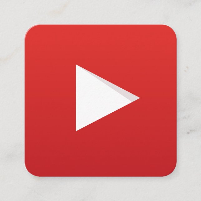 Carte De Visite Carré Canal YouTube (Devant)