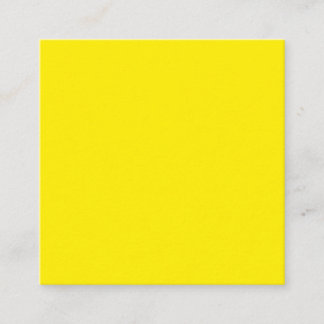 Carte De Visite Carré Canary Yellow (solid color) 