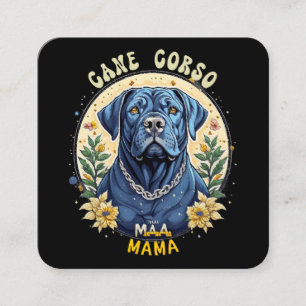 Carte De Visite Carré Cane Corso Mama