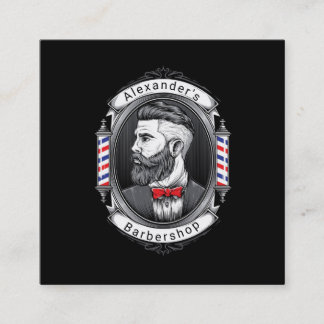 Carte De Visite Carré Carré homme élégant