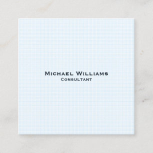 Carte De Visite Carré Chaussures bleues tendance Moderne minimaliste Pro