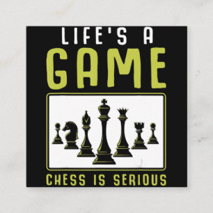 Carte De Visite Carré Chess Heartbeat Chess Master Chess Club
