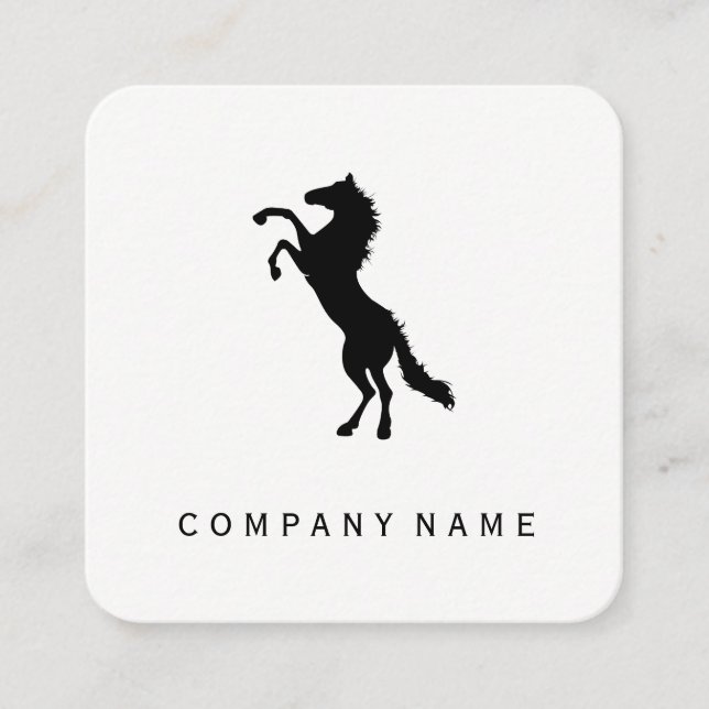 Carte De Visite Carré Cheval (Devant)