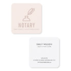 CHIC MINIMALE ROSE PÂLE PLUME ENCRIER NOTAIRE