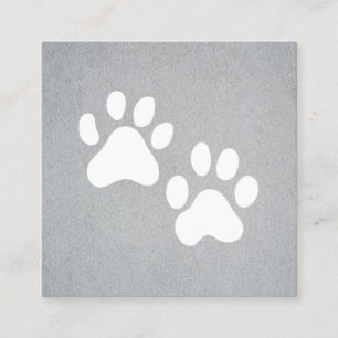 Carte De Visite Carré Chien Groomer   Formateur   Pâtes