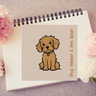 Carte De Visite Carré Chien professionnel Walker Animaux de compagnie Si