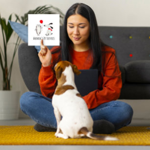 Carte De Visite Carré Chien Sitter Chat Sitter Services pour animaux de