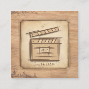 Carte De Visite Carré Cinéaste, acteur, producteur réalisateur cadreur