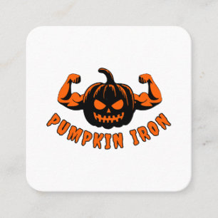 Carte De Visite Carré Citrouille de fer 