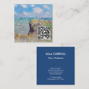Carte De Visite Carré Claude Monet - Promenade Cliff à Pourville - Code 