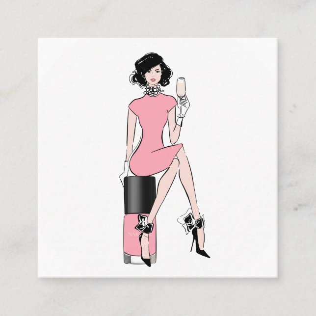 Carte De Visite Carré Clous (Devant)