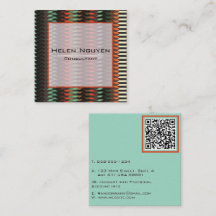 Code QR à motif géométrique tissé Moderne