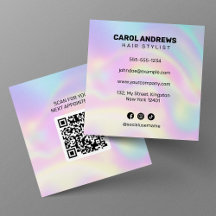 Code QR de rendez-vous de styliste capillaire holo