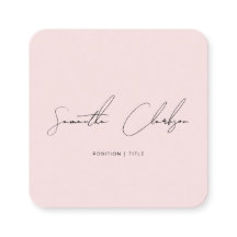 Code QR minimaliste de script manuscrit rose vierg