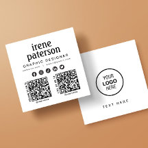 Code QR noir blanc moderne médias sociaux