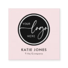 Code QR Rose Blanc Logo Personnalisé Connectez-vou