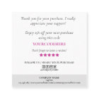 coeur de script moderne merci pour votre carré de 