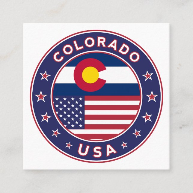 Carte De Visite Carré Colorado (Devant)