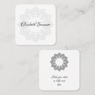 Carte De Visite Carré Colorez votre propre MANDALA - do-it-yourself Colo