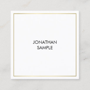 Carte De Visite Carré Conception minimaliste sophistiquée tendance simpl