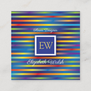 Carte De Visite Carré Conception nouvelle de dégradé de couleur minimali