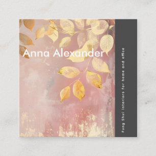 Carte De Visite Carré Conception rose sérénité 9