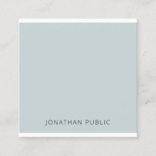 Carte De Visite Carré Cool simple élégant moderne de professionnel de