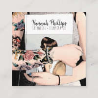Cool tatouage fille illustration script tendance n