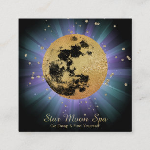 Carte De Visite Carré *~* Cosmos Universe Stars Luna Moon Poutres