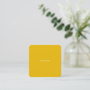 Carte De Visite Carré Créez Votre Propre Conception Personnalisée Jaune