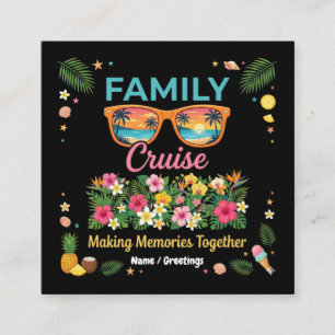 Carte De Visite Carré Croisière en famille pour créer des souvenirs ense