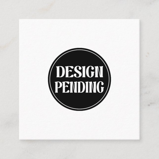 Carte De Visite Carré Custom-made, artistic, elegant (Devant)