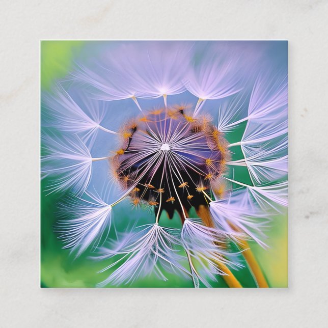 Carte De Visite Carré Dandelion Graphic (Devant)