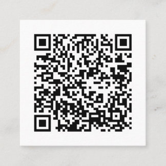 Carte de visite Carré de code QR