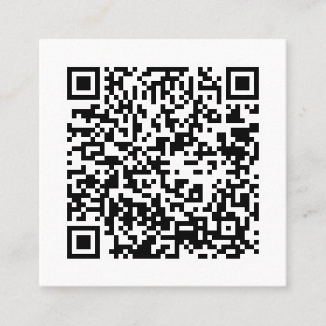 Carte de visite Carré de code QR (Devant)