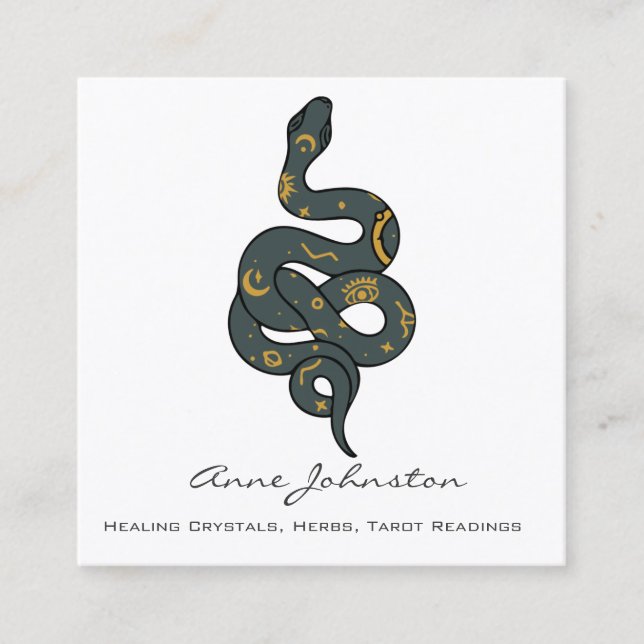Carte de visite Carré de serpent céleste (Devant)