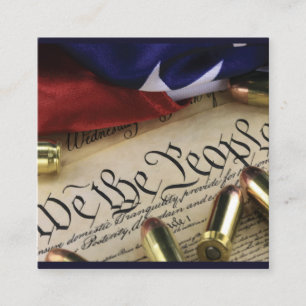 Carte De Visite Carré Déclaration d'indépendance