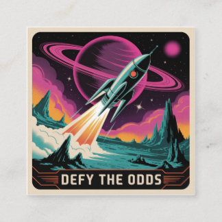 Carte De Visite Carré Defy The Odds