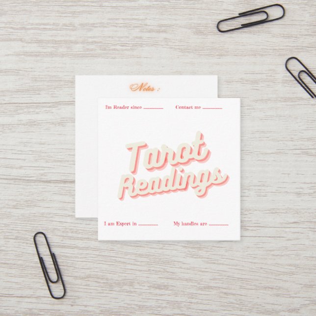 Carte De Visite Carré Design 711 (Devant/Arrière en situation)